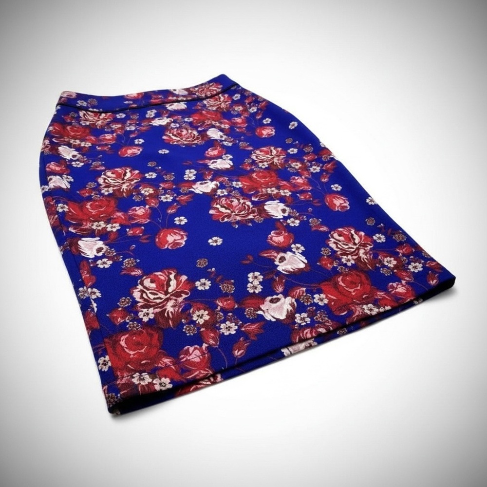 🦋 Boulee Rose Print Monica Pencil Skirt - Picture 8 of 14